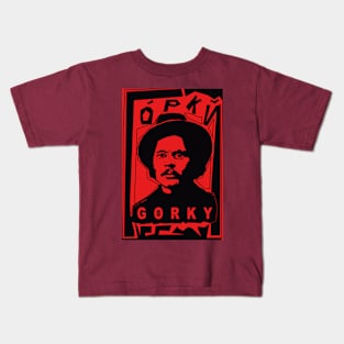 Maxim Gorky in Red Kids T-Shirt